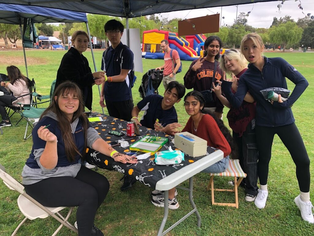 kids get their faces painted